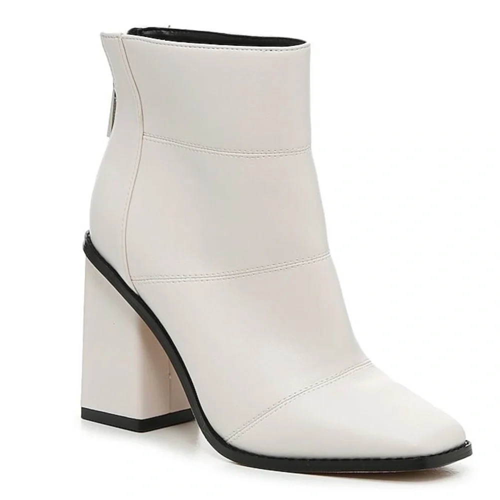 Jessica Simpson Marlea Ankle Boots in Ivory - Picture 1 of 8
